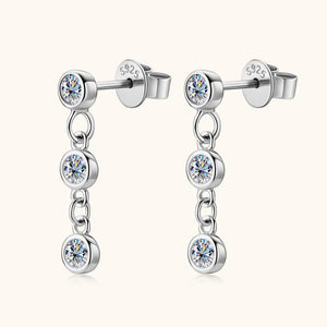 Moissanite Shoulder Duster Drop Earrings - Perimade & Co.