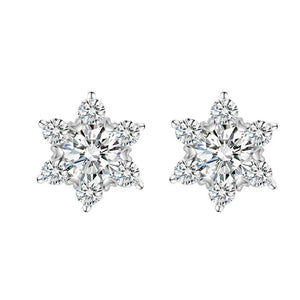 Moissanite Star Of David Wedding Stud Earrings - Perimade & Co.
