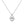 Moissanite Twisted Teardrop Charm Necklace - Perimade & Co.