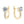 Moissanite U - Shape Huggie Hoop Earrings - Perimade & Co.