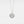 A white gold-plated custom photo locket necklace with a chain, featuring a moon phase design with a star in the center.