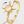 Gold spinner ring with star design and gemstone on a light gray background