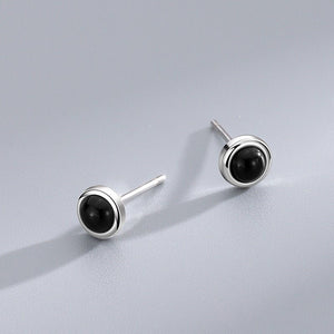 Moonstone Turquoise Agate Stud Earrings - Perimade & Co.