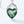 Moss Agate Crystal Heart Charm Necklace - Perimade & Co.