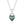 Moss Agate Crystal Heart Charm Necklace - Perimade & Co.