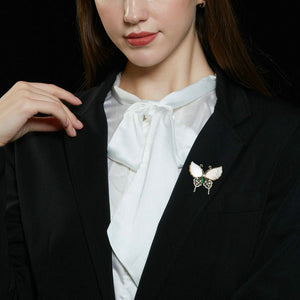 Mother Of Pearl Butterfly Wedding Brooch - Perimade & Co.