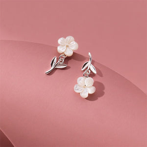 Mother Of Pearl Cherry Blossom Earrings - Perimade & Co.