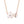 A silver necklace with two cherry blossom pendant charms, one featuring a mother of pearl center.