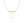 Delicate gold necklace with floral and butterfly pendants on a white background