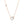 Necklace with a clover-shaped pendant on a white background