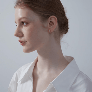 Mother Of Pearl Ginkgo Leaf Stud Earrings - Perimade & Co.