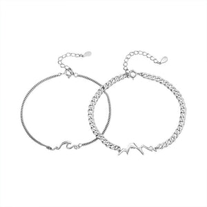 Mountain Ocean Matching Couple Bracelet - Perimade & Co.