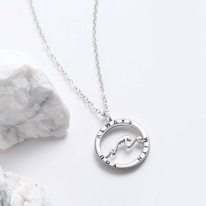 Mountain Ocean Matching Couple Necklace - Perimade & Co.