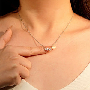 Multi Cut Moissanite Cluster Pendant Necklace - Perimade & Co.