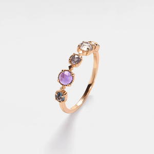 Multi - Stone Natural Crystal Stacking Ring - Perimade & Co.