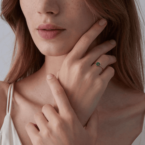 Natural Opal Stacking Thin Band Ring - Perimade & Co.