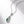 Necklace with a green pendant on a white background