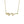 Gold necklace with a wavy design on a white background