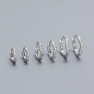 Ocean Sea Wave Huggie Hoop Earrings - Perimade & Co.
