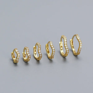 Ocean Sea Wave Huggie Hoop Earrings - Perimade & Co.