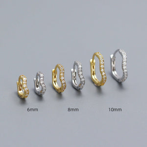 Ocean Sea Wave Huggie Hoop Earrings - Perimade & Co.