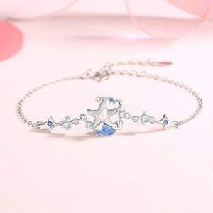 Ocean Starfish Pearl Star Shell Charm Bracelet - Perimade & Co.