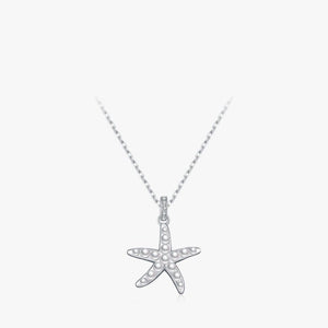 Ocean Starfish Seed Pearl Pendant Necklace - Perimade & Co.