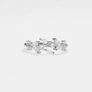 Olive Tree Leaf Branch Stacking Bypass Ring - Perimade & Co.