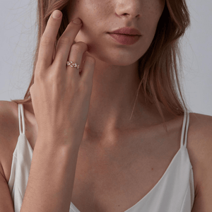 Olive Tree Leaf Branch Stacking Bypass Ring - Perimade & Co.