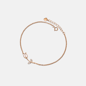 Opal Tulip Flower Ankle Bracelet Anklet - Perimade & Co.