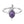 Oval Amethyst Cabochon Snake Stacking Ring - Perimade & Co.