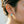 Oval Aquamarine Stone Huggie Hoop Earrings - Perimade & Co.