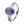 Oval Cabochon Blue Stone Wheat Stack Ring - Perimade & Co.