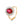 Oval - Cut Red Garnet Flower Statement Ring - Perimade & Co.