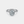 Diamond ring with a halo on a light gray background