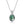 Oval Moss Agate Cabochon Pendant Necklace - Perimade & Co.