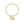 Paperclip Toggle Initial Cross Charm Bracelet - Perimade & Co.