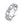 Pave Moissanite Equestrian Chain Stacking Ring - Perimade & Co.