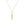 A gold-plated sterling silver bar pendant necklace with cubic zirconia, displayed on a black background.