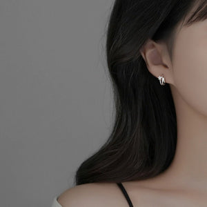 Pave Shooting Star Split Huggie Hoop Earrings - Perimade & Co.