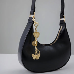 Peace Smiley Butterfly Bag Charm Keychain - Perimade & Co.