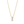 Gold necklace with a teardrop-shaped diamond pendant on a white background