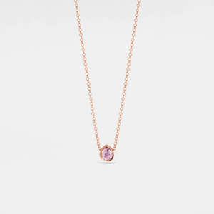 Pear - Cut Birthstone Charm Pendant Necklace - Perimade & Co.