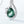 Pear Cut Moss Agate Leaf Charm Necklace - Perimade & Co.
