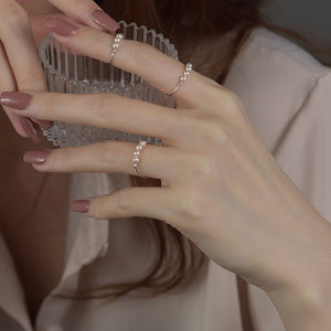 Pearl Bead Anxiety Fidget Spinner Ring - Perimade & Co.