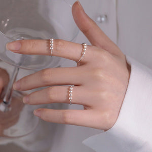 Pearl Bead Anxiety Fidget Spinner Ring - Perimade & Co.
