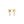 Gold earrings with pearl drops on a white background