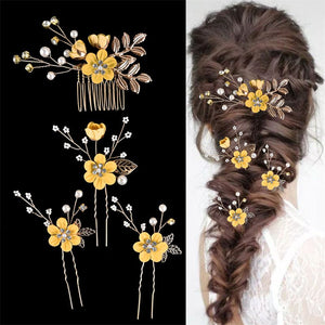 Pearl Flower Bridal Wedding Comb Hairpin - Perimade & Co.