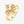 Gold ring with bow design and small diamonds on a white background