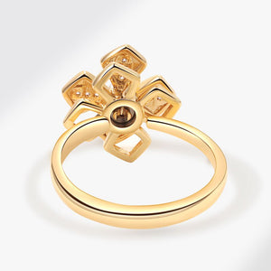 Pearl Four Leaf Clover Fidget Spinner Ring - Perimade & Co.
